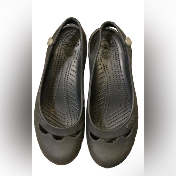 crocs mary jane style black size 10 - Picture 4 of 4